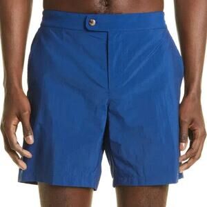 Canali NWT Men's Royal Blue Swim Trunks Made In Italy Size XXL Mesh Liner